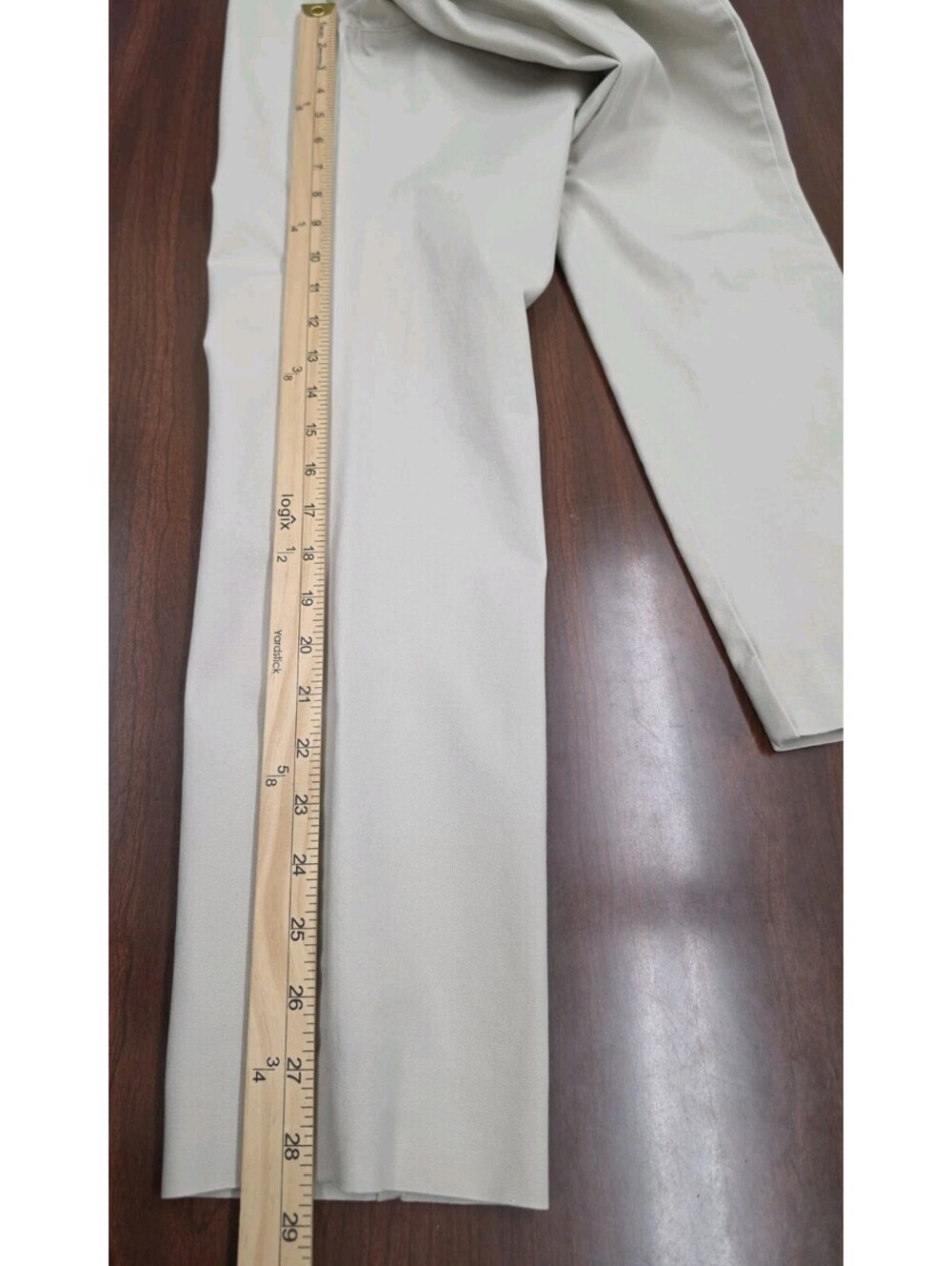 J. McLaughlin Women's Beige Straight Leg Pants Size 4 Casual Stretch Career Pant - Picture 7 of 7